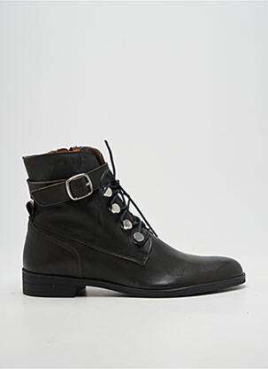 Bottines/boots talon bas talon plat jusqu'à 3cm noir SANTAFE femme