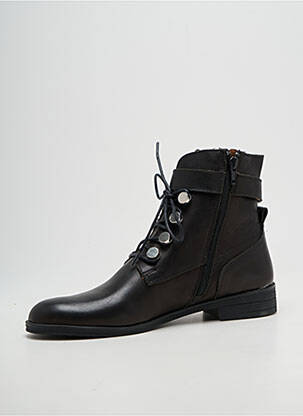 Bottines/boots talon bas talon plat jusqu'à 3cm noir SANTAFE femme