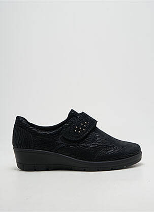 Chaussures de confort tissage satiné talon de 4 à 6cm noir ALTEX femme