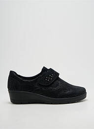 Chaussures de confort tissage satiné talon de 4 à 6cm noir ALTEX femme