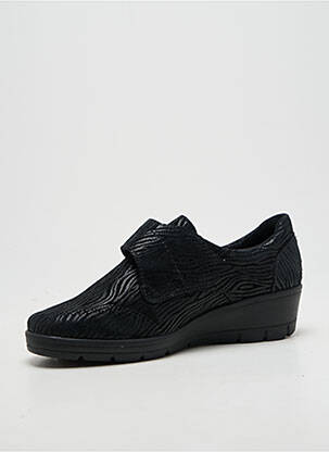 Chaussures de confort tissage satiné talon de 4 à 6cm noir ALTEX femme