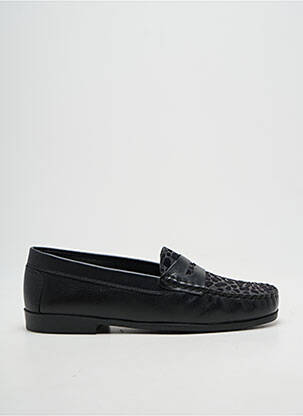 Mocassins chiquet talon plat jusqu'à 3cm noir OTTILIA femme