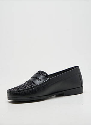 Mocassins chiquet talon plat jusqu'à 3cm noir OTTILIA femme