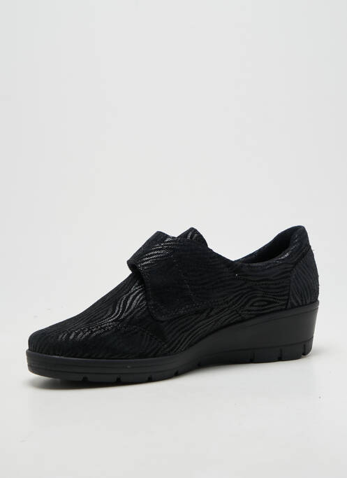 Chaussures de confort tissage satiné talon de 4 à 6cm noir ALTEX femme
