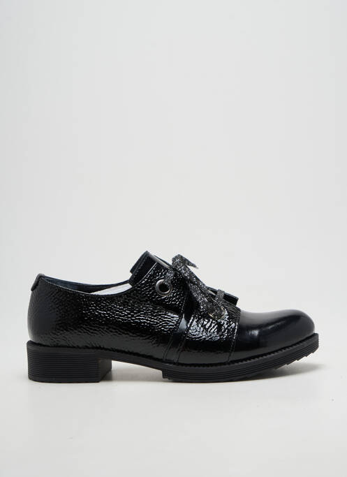 Derbies effet froissé talon plat jusqu'à 3cm noir METAMORF'OSE femme