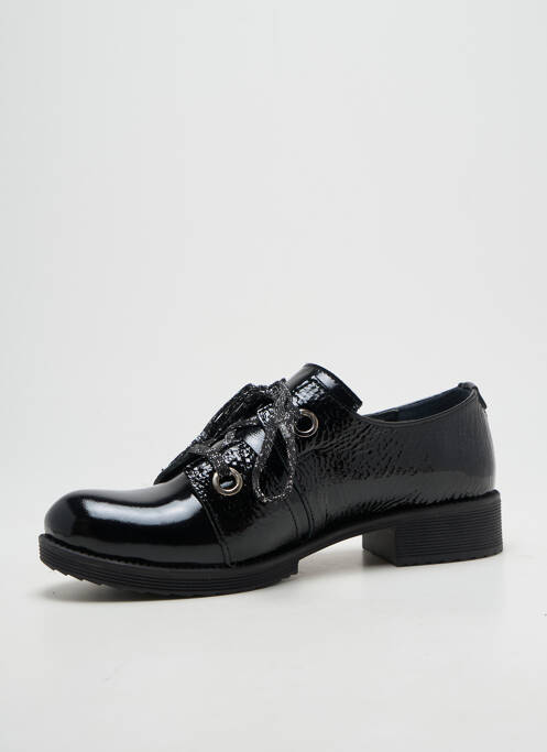 Derbies effet froissé talon plat jusqu'à 3cm noir METAMORF'OSE femme