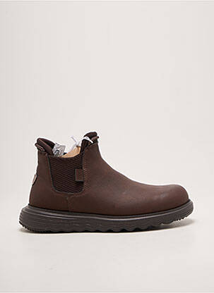 Bottines/boots bout rond bout rond marron HEY DUDE homme