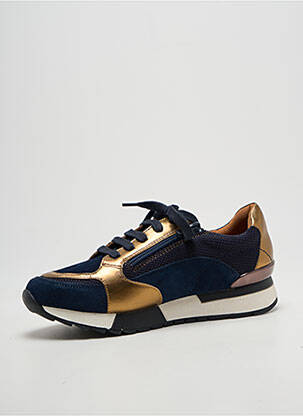 Baskets fermeture zip et lacets talon plat jusqu'à 3cm bleu EMILIE KARSTON femme
