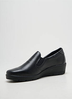 Mocassins tissage satiné talon de 4 à 6cm noir ALTEX femme