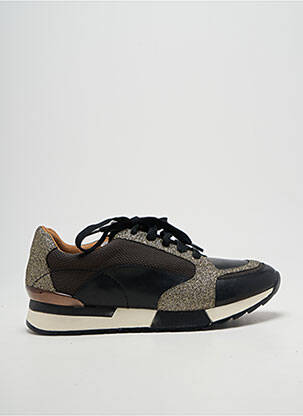 Baskets fermeture zip et lacets talon plat jusqu'à 3cm noir EMILIE KARSTON femme