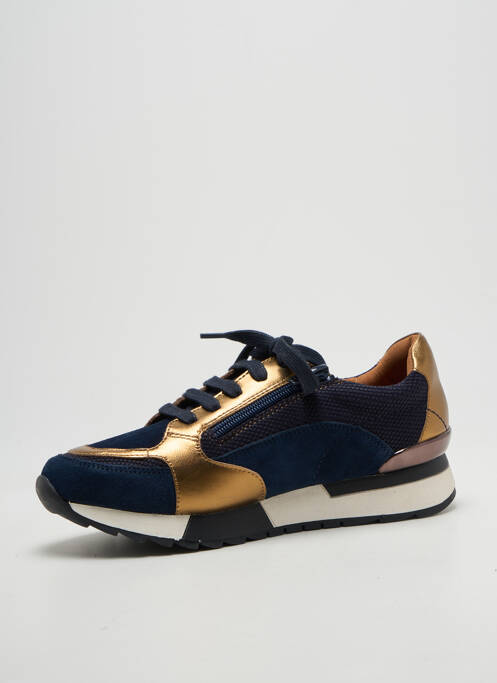 Baskets fermeture zip et lacets talon plat jusqu'à 3cm bleu EMILIE KARSTON femme