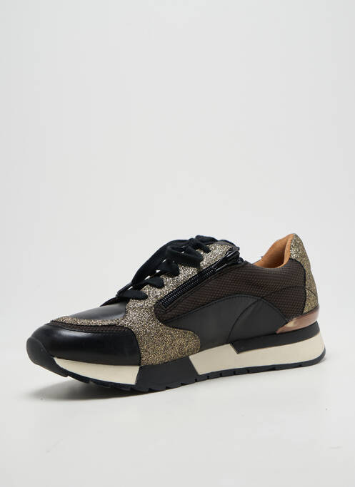 Baskets fermeture zip et lacets talon plat jusqu'à 3cm noir EMILIE KARSTON femme