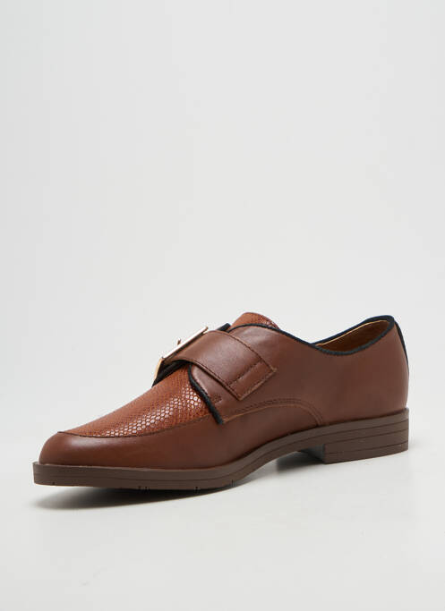 Derbies type de semelle amortissante talon plat jusqu'à 3cm marron EMILIE KARSTON femme