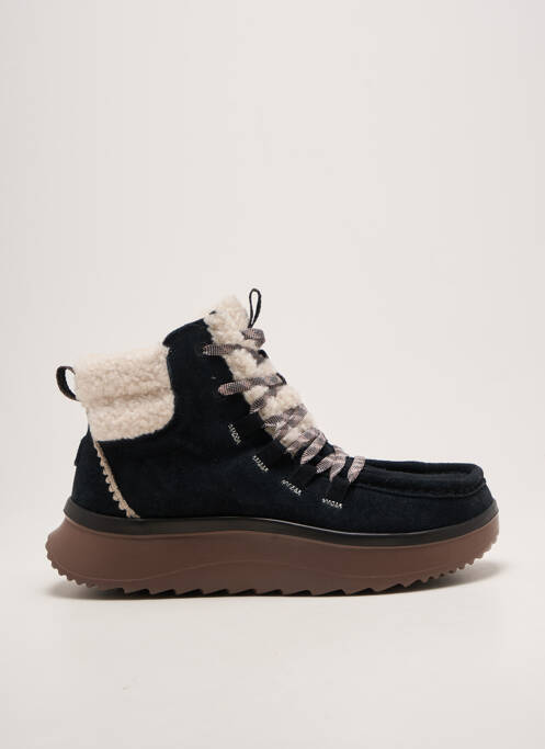Bottines/boots fourrée talon de 4 à 6cm noir HEY DUDE femme
