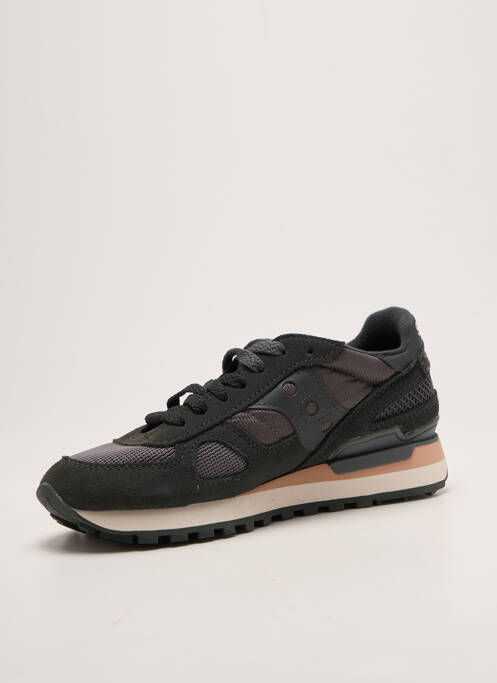 Baskets semelle amovible talon plat jusqu'à 3cm noir SAUCONY femme