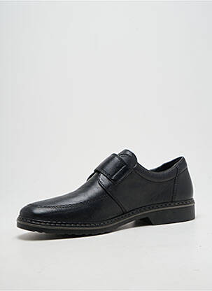 Derbies tissage satiné talon bas noir RIEKER homme