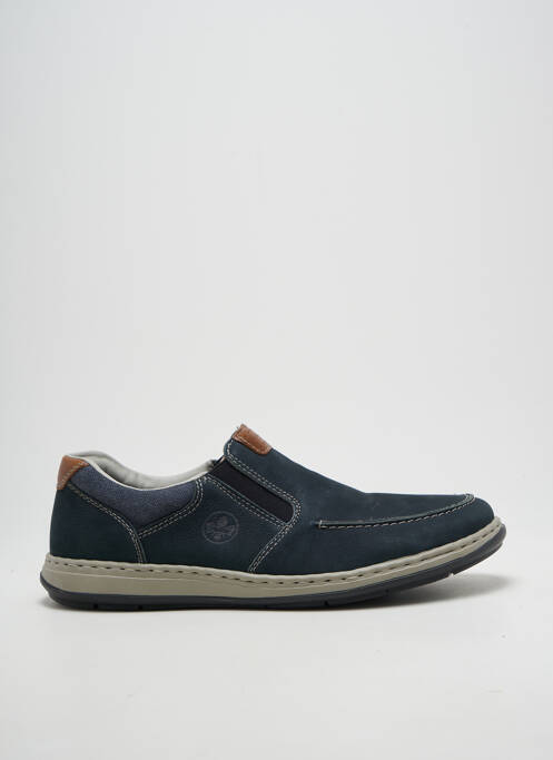 Slip ons bout rond bout rond bleu RIEKER homme