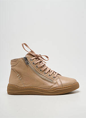 Bottines/boots bout rond talon plat jusqu'à 3cm beige FLEXINOS femme