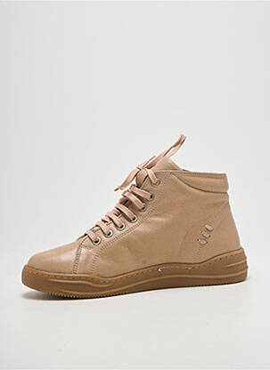 Bottines/boots bout rond talon plat jusqu'à 3cm beige FLEXINOS femme