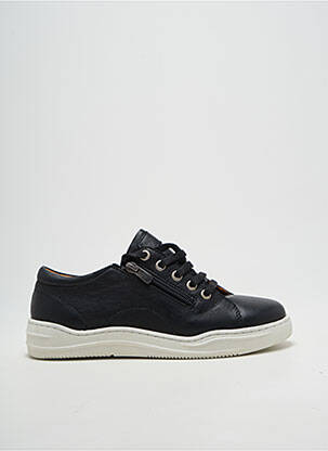 Baskets fermeture zip et lacets talon plat jusqu'à 3cm noir FLEXINOS femme