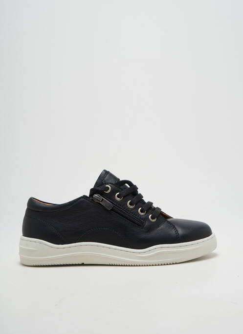 Baskets fermeture zip et lacets talon plat jusqu'à 3cm noir FLEXINOS femme