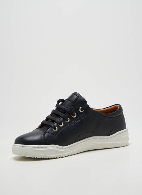 Baskets fermeture zip et lacets talon plat jusqu'à 3cm noir FLEXINOS femme
