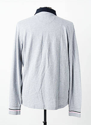 Polo manches longues manches longues gris EDEN PARK homme