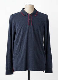 Polo manches longues manches longues bleu NEW ZEALAND AUCKLAND homme