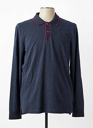 Polo manches longues manches longues bleu NEW ZEALAND AUCKLAND homme