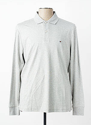 Polo manches longues manches longues gris TOMMY HILFIGER homme