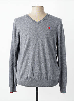 Pull manches longues manches longues gris SERGE BLANCO homme