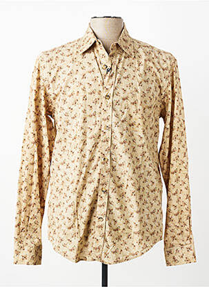 Chemise manches longues manches longues beige SERGE BLANCO homme