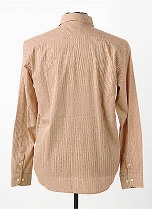 Chemise manches longues imprimé fantaisie jaune SERGE BLANCO homme