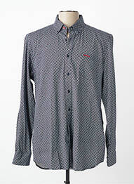 Chemise manches longues imprimé fantaisie bleu NEW ZEALAND AUCKLAND homme