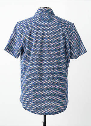 Chemise manches courtes imprimé fantaisie bleu NEW ZEALAND AUCKLAND homme