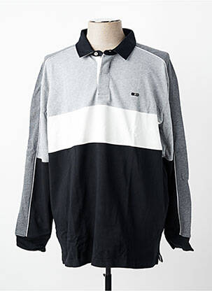Polo manches longues manches longues gris EDEN PARK homme
