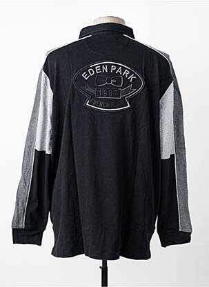 Polo manches longues manches longues gris EDEN PARK homme