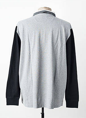 Polo manches longues manches longues gris EDEN PARK homme