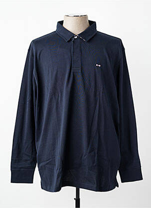 Polo manches longues manches longues bleu EDEN PARK femme