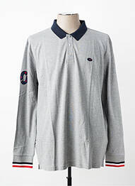 Polo manches longues manches longues gris EDEN PARK homme