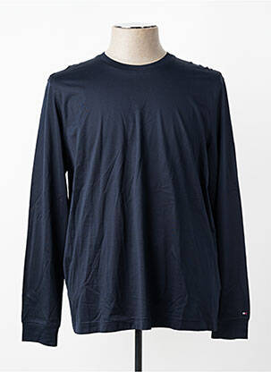 T-shirt coupe droite manches longues bleu TOMMY HILFIGER homme