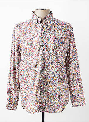 Chemise manches longues imprimé fantaisie blanc EDEN PARK homme