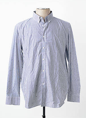 Chemise manches longues imprimé fantaisie bleu EDEN PARK homme