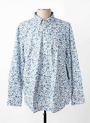 Chemise manches longues imprimé fantaisie bleu EDEN PARK homme