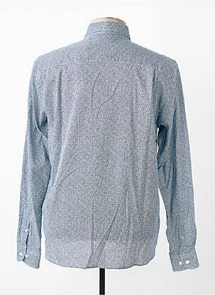 Chemise manches longues imprimé fantaisie bleu SERGE BLANCO homme