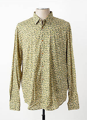 Chemise manches longues imprimé fantaisie vert SERGE BLANCO homme