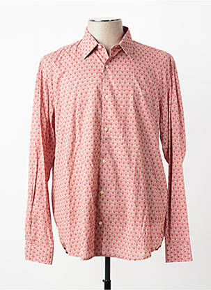 Chemise manches longues imprimé fantaisie rouge SERGE BLANCO homme