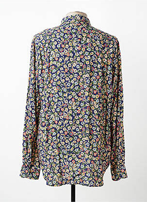 Chemise manches longues imprimé fantaisie bleu SERGE BLANCO homme
