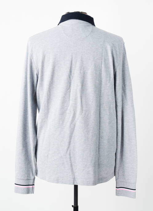 Polo manches longues manches longues gris EDEN PARK homme