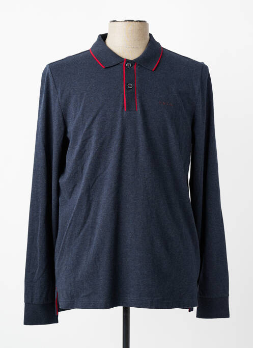 Polo manches longues manches longues bleu NEW ZEALAND AUCKLAND homme